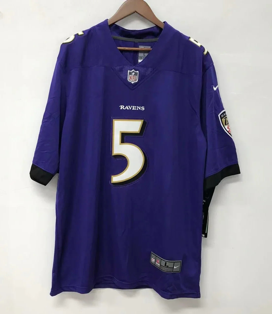 Joe Flacco Baltimore Ravens Official NFL Jersey Nike product image 2, provided for visual reference and product detail review