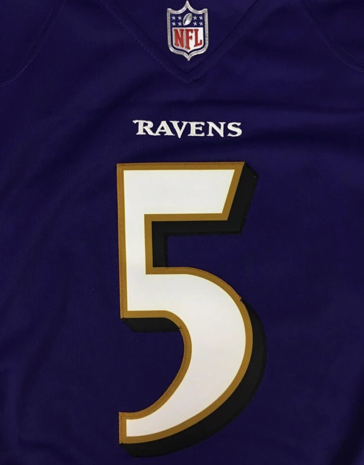 Joe Flacco Baltimore Ravens Official NFL Jersey Nike product image 4, provided for visual reference and product detail review