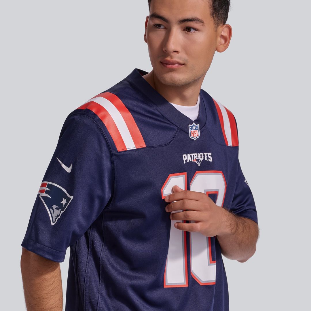 Men's New England Patriots Drake Maye Nike White Player product image 15
