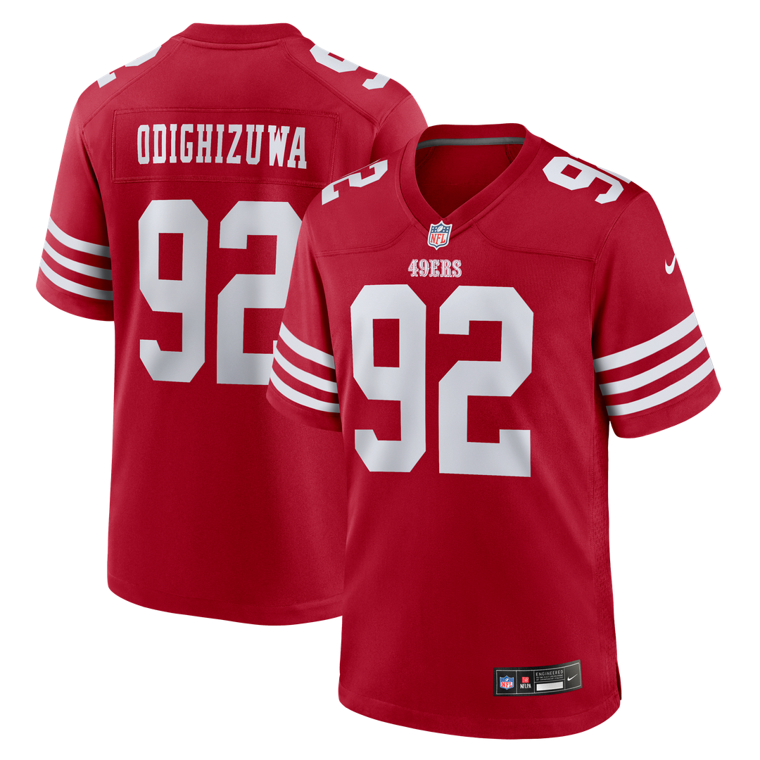 Men's San Francisco 49ers Osa Odighizuwa Nike Scarlet Team product image 1