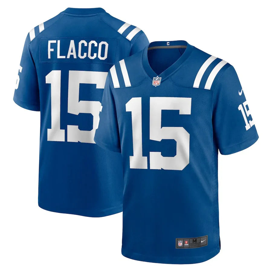 Joe Flacco Indianapolis Colts Official NFL Nike jersey product image 1, provided for visual reference and product detail