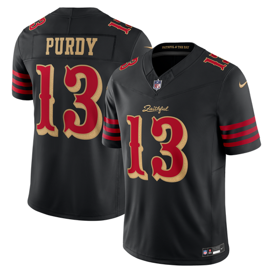 Men's San Francisco 49ers Brock Purdy Nike Black Rivalries product image 1