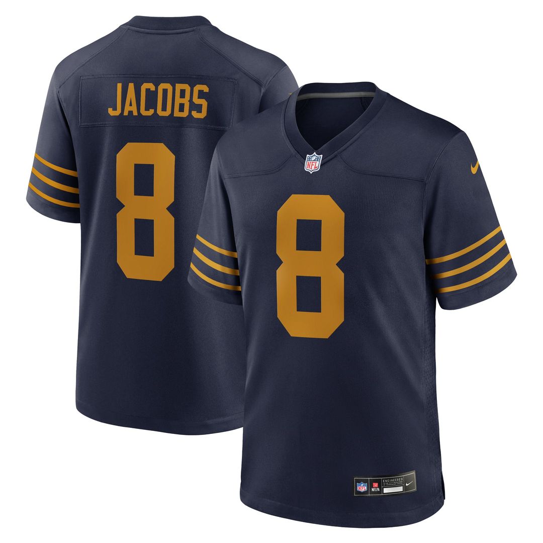 Men's Green Bay Packers Josh Jacobs Nike Navy The 1923 product image 1