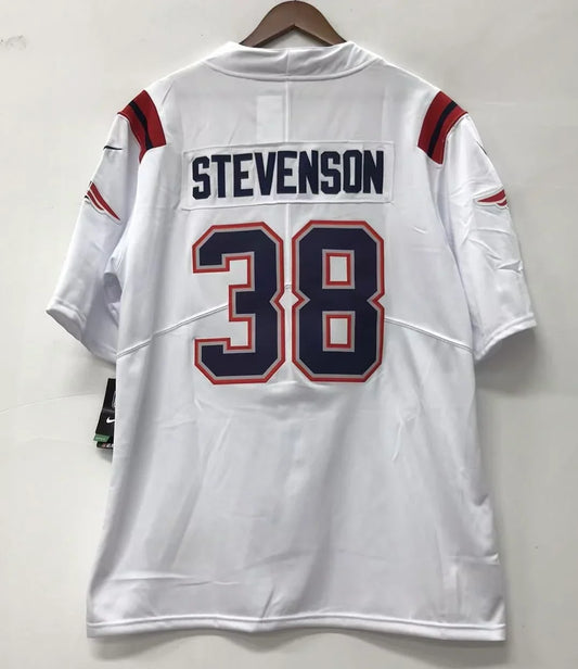 Rhamondre Stevenson New England Patriots NFL Official NIKE Jersey white product image 1, provided for visual reference and