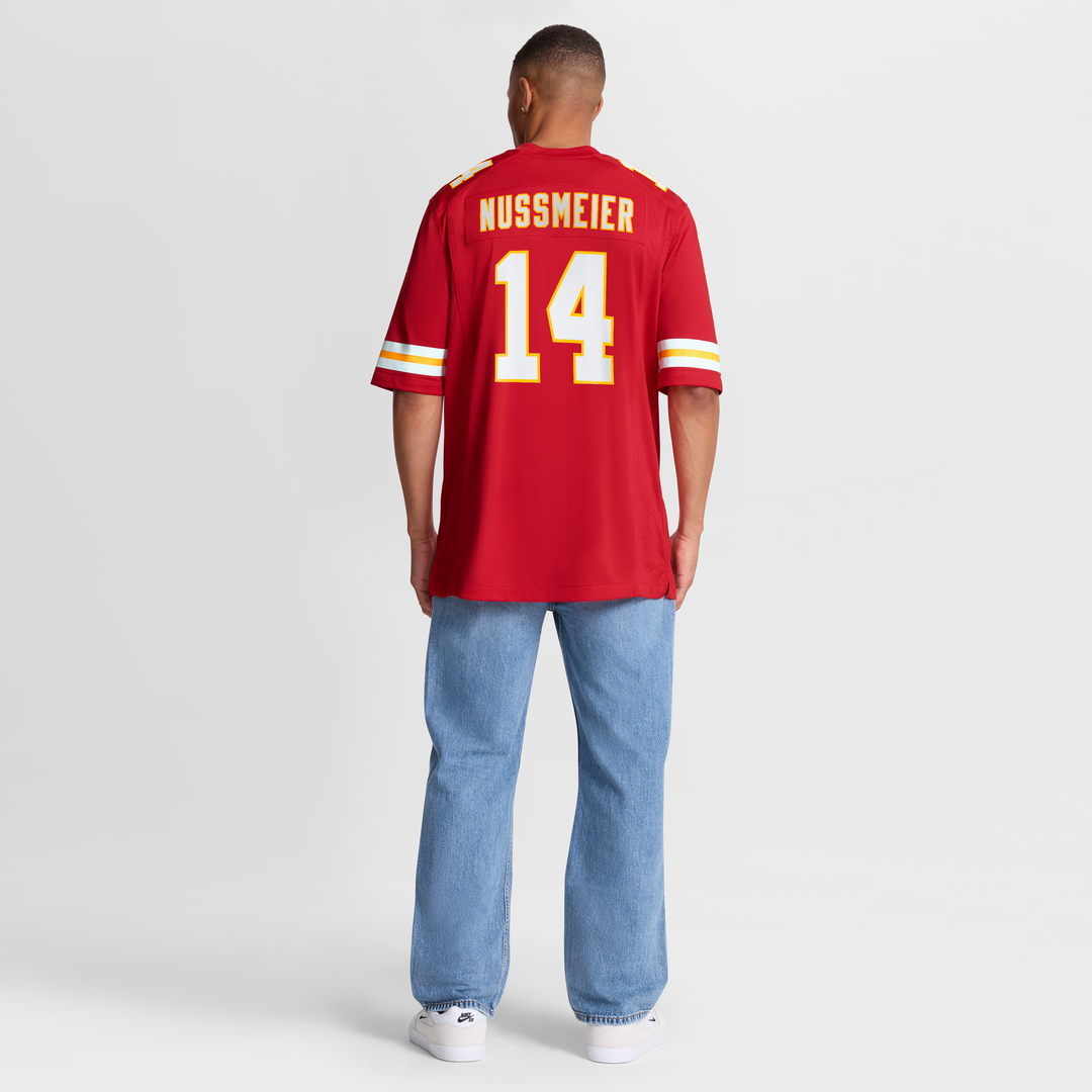 Men's Kansas City Chiefs Garrett Nussmeier Nike Red Game product image 3