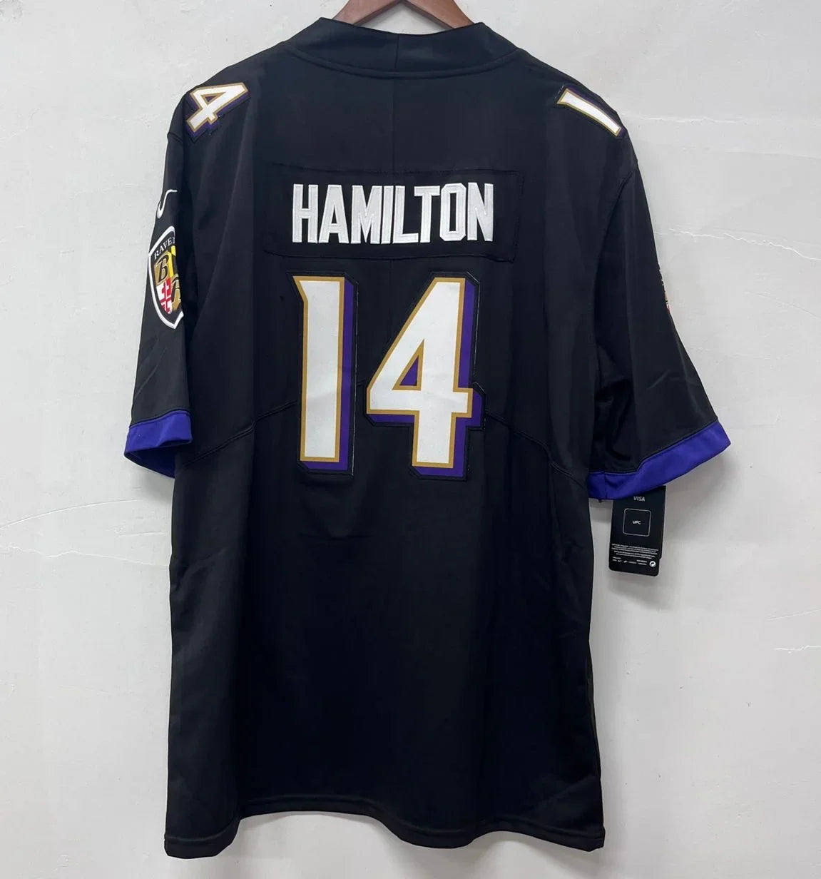 Kyle Hamilton Baltimore Ravens Official NFL Jersey Nike black product image 1, provided for visual reference and product