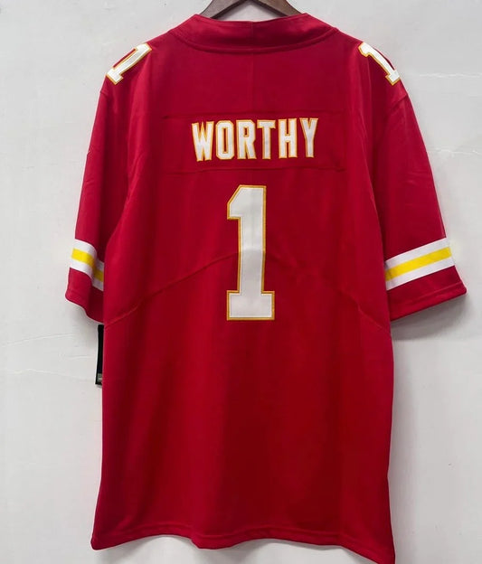 Xavier Worthy Kansas City Chiefs official NFL Jersey Nike product image 1, provided for visual reference and product detail