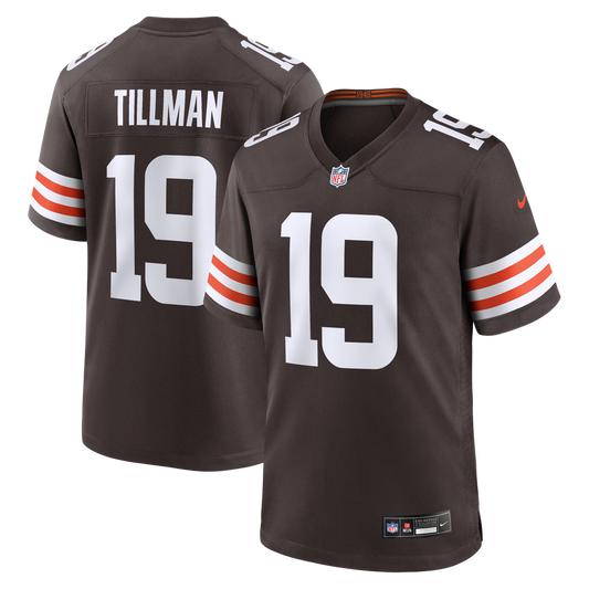 Men's Cleveland Browns Cedric Tillman Nike Brown Game Jersey product image 1