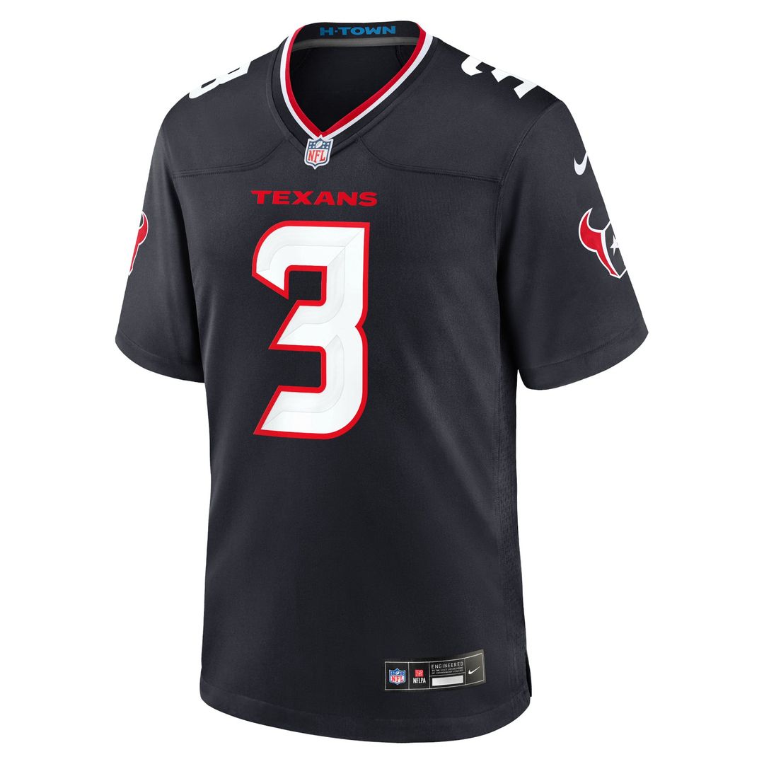 Men's Houston Texans Tank Dell Nike Navy Game Jersey product image 10