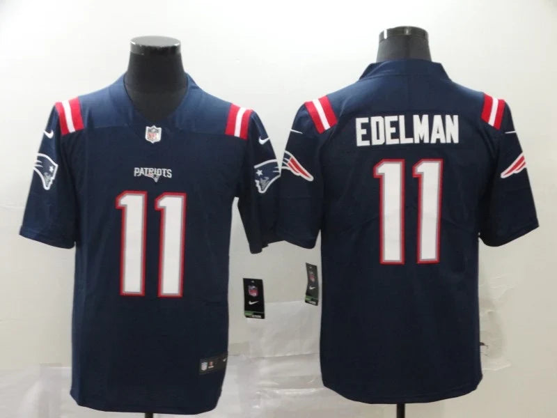 Julian Edelman New England Patriots Jersey blue product image 1, provided for visual reference and product detail review