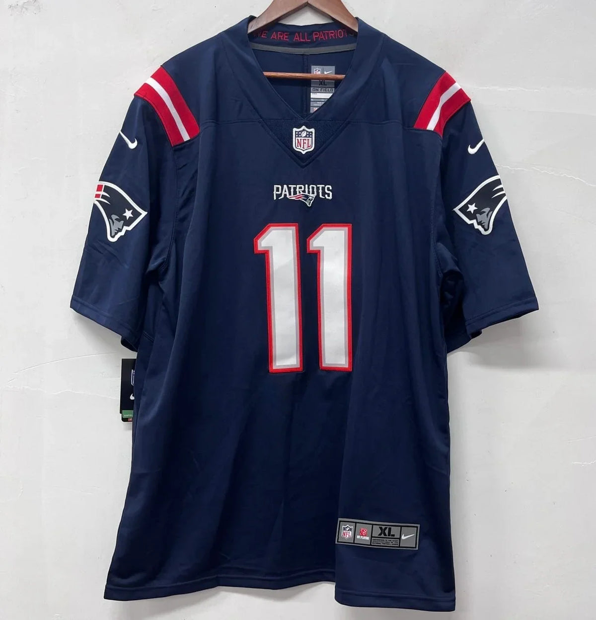 Julian Edelman New England Patriots Jersey blue product image 3, provided for visual reference and product detail review