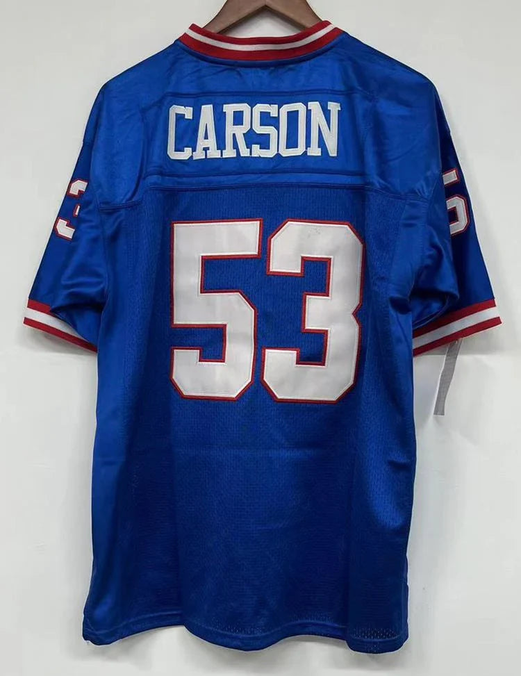 Harry Carson New York Giants Jersey Blue product image 1, provided for visual reference and product detail review