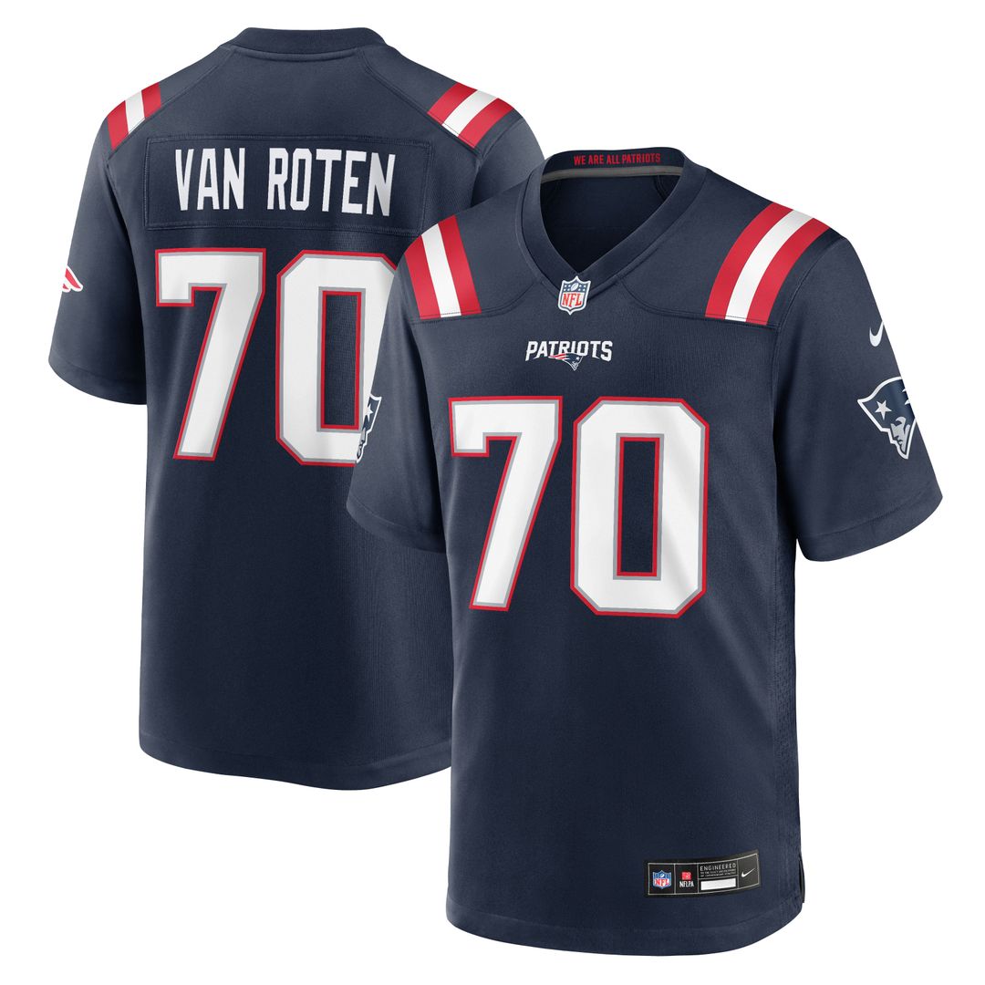 Men's New England Patriots Greg Van Roten Nike Navy Team product image 1