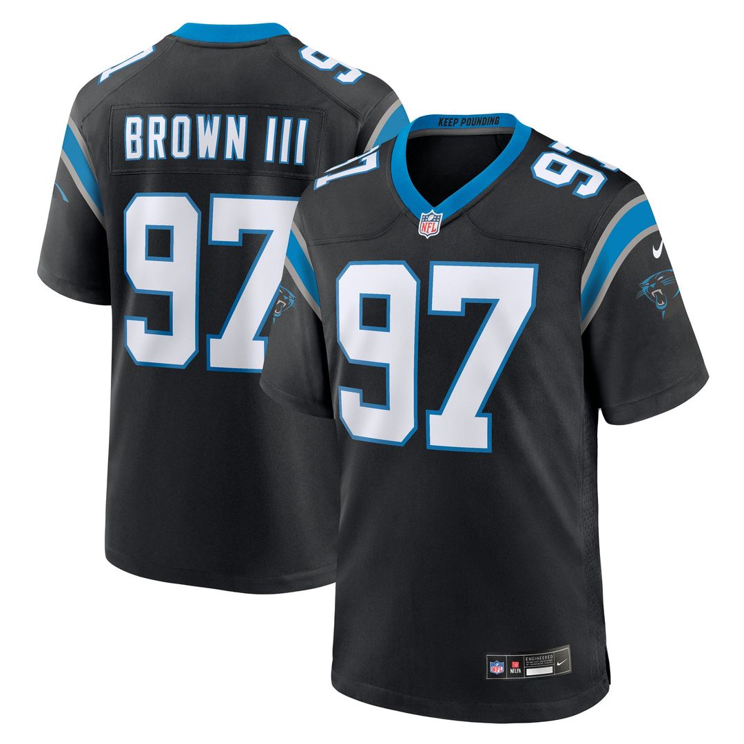 Men's Carolina Panthers Bobby Brown III Nike Black Team product image 1