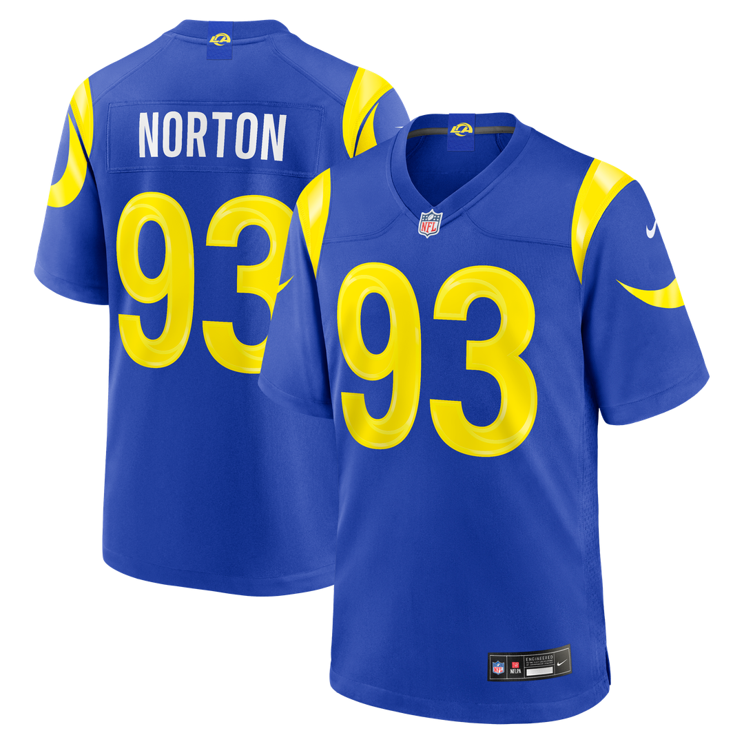 Men's Los Angeles Rams Bill Norton Nike Royal Team Game product image 1