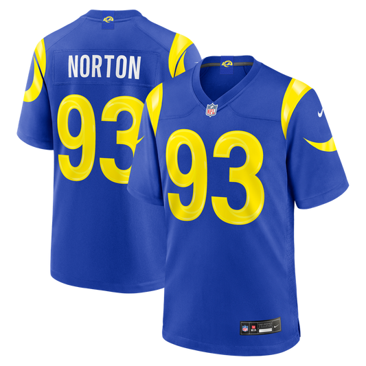 Men's Los Angeles Rams Bill Norton Nike Royal Team Game product image 1
