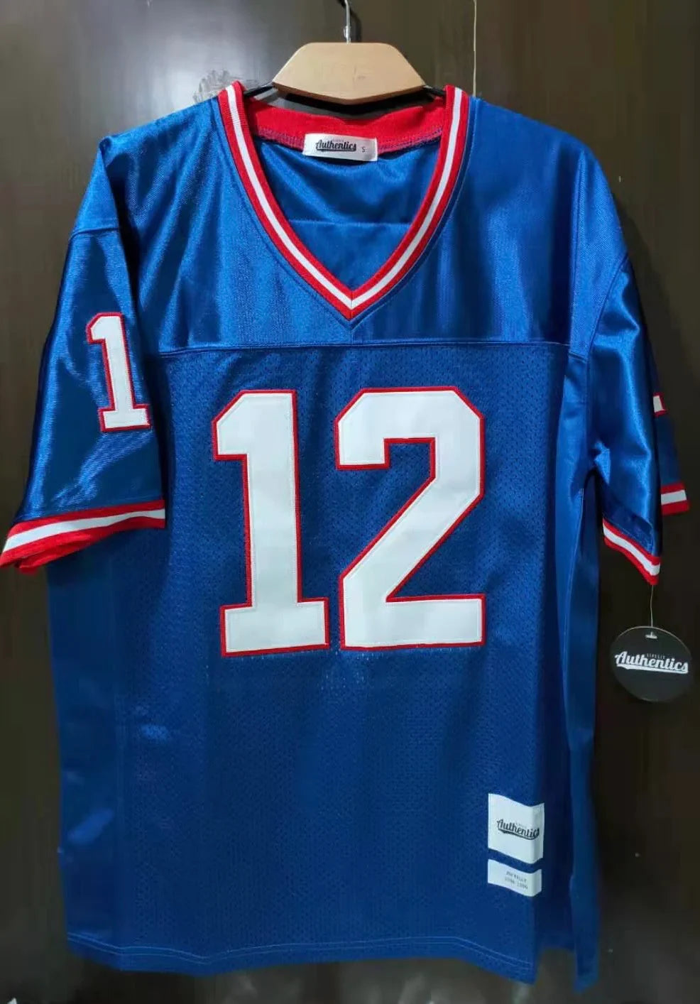 Jim Kelly Buffalo Bills Jersey Classic Authentics product image 2, provided for visual reference and product detail review