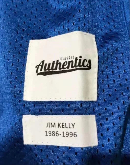 Jim Kelly Buffalo Bills Jersey Classic Authentics product image 3, provided for visual reference and product detail review
