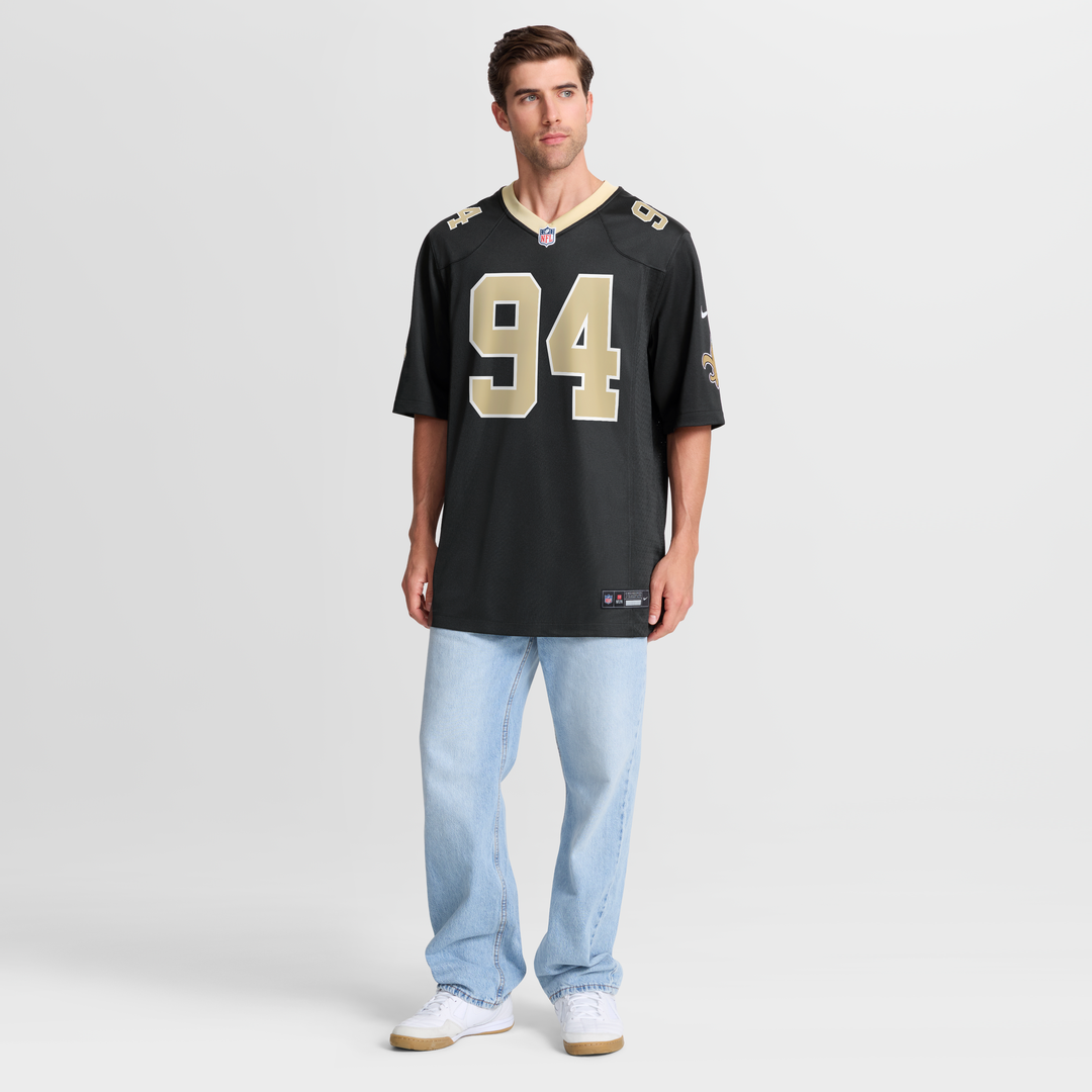 Men's New Orleans Saints Cameron Jordan Nike Black Game product image 5
