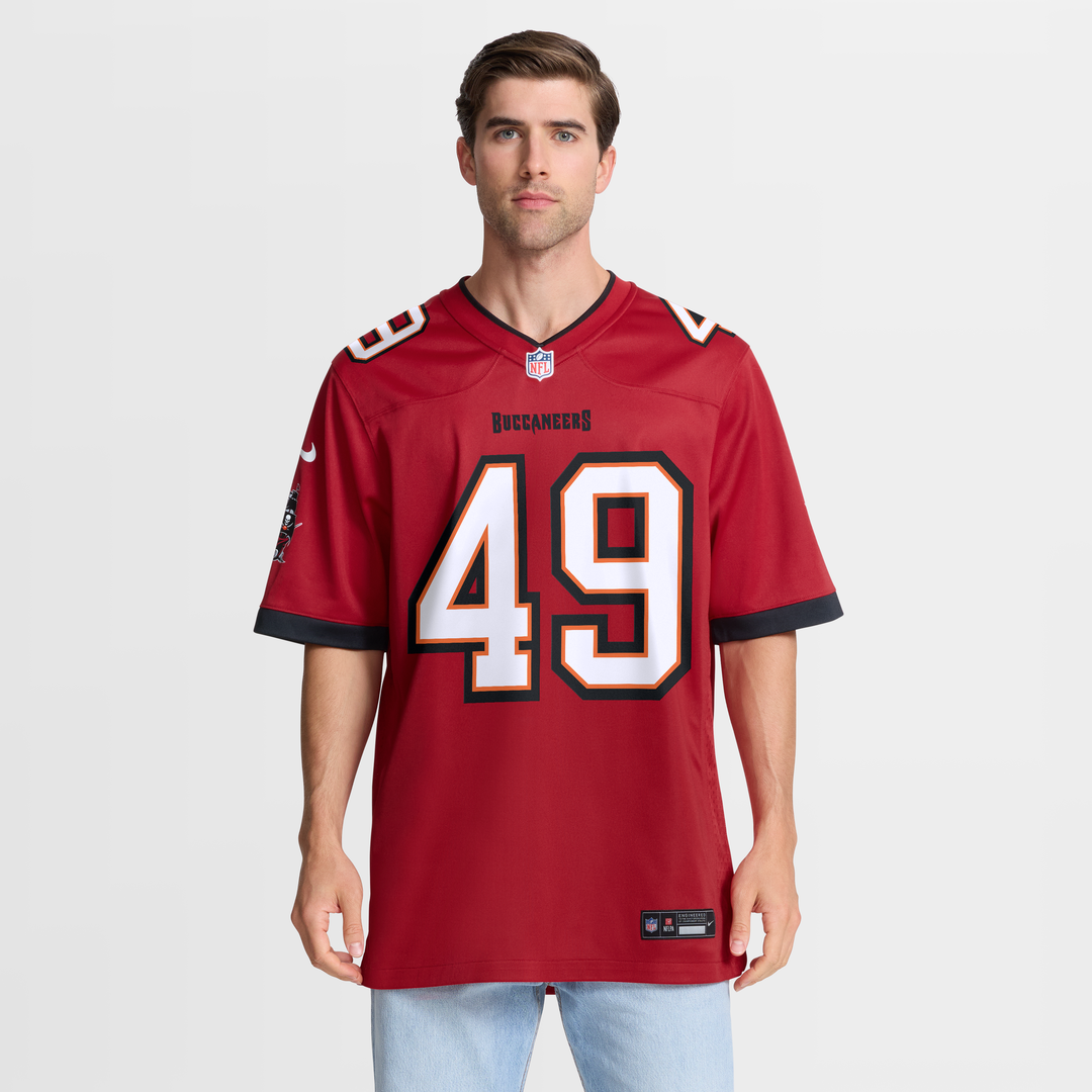 Men's Tampa Bay Buccaneers Owen Wright Nike Red Team Game product image 4