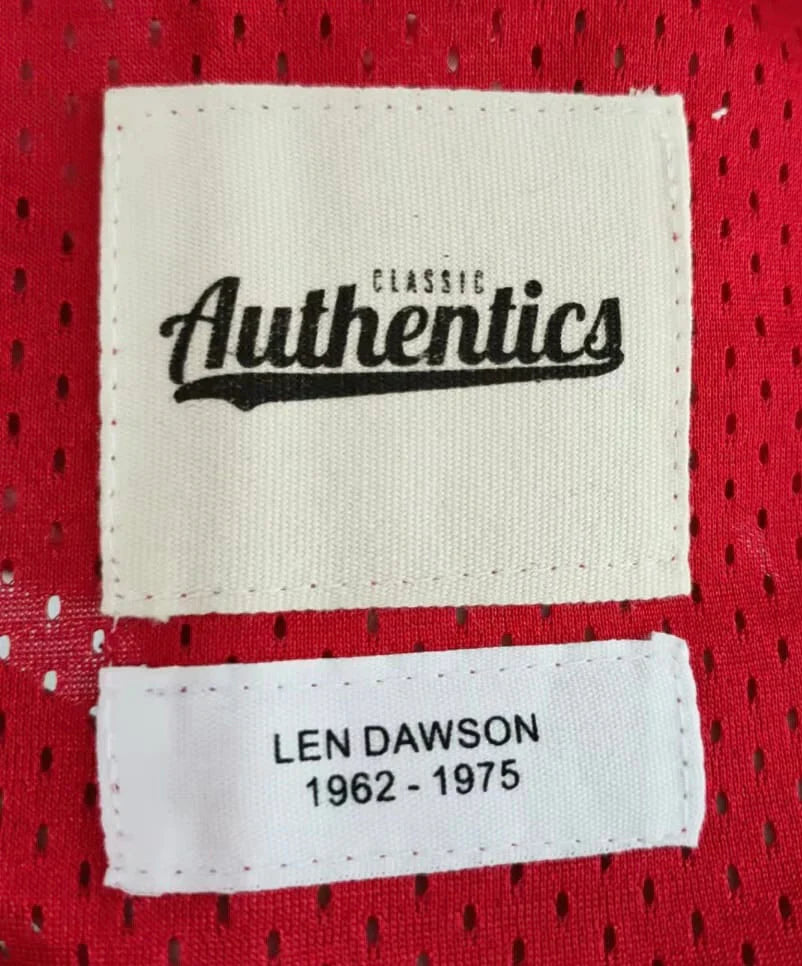 Len Dawson Kansas City Chiefs Classic Authentics Jersey product image 3, provided for visual reference and product detail