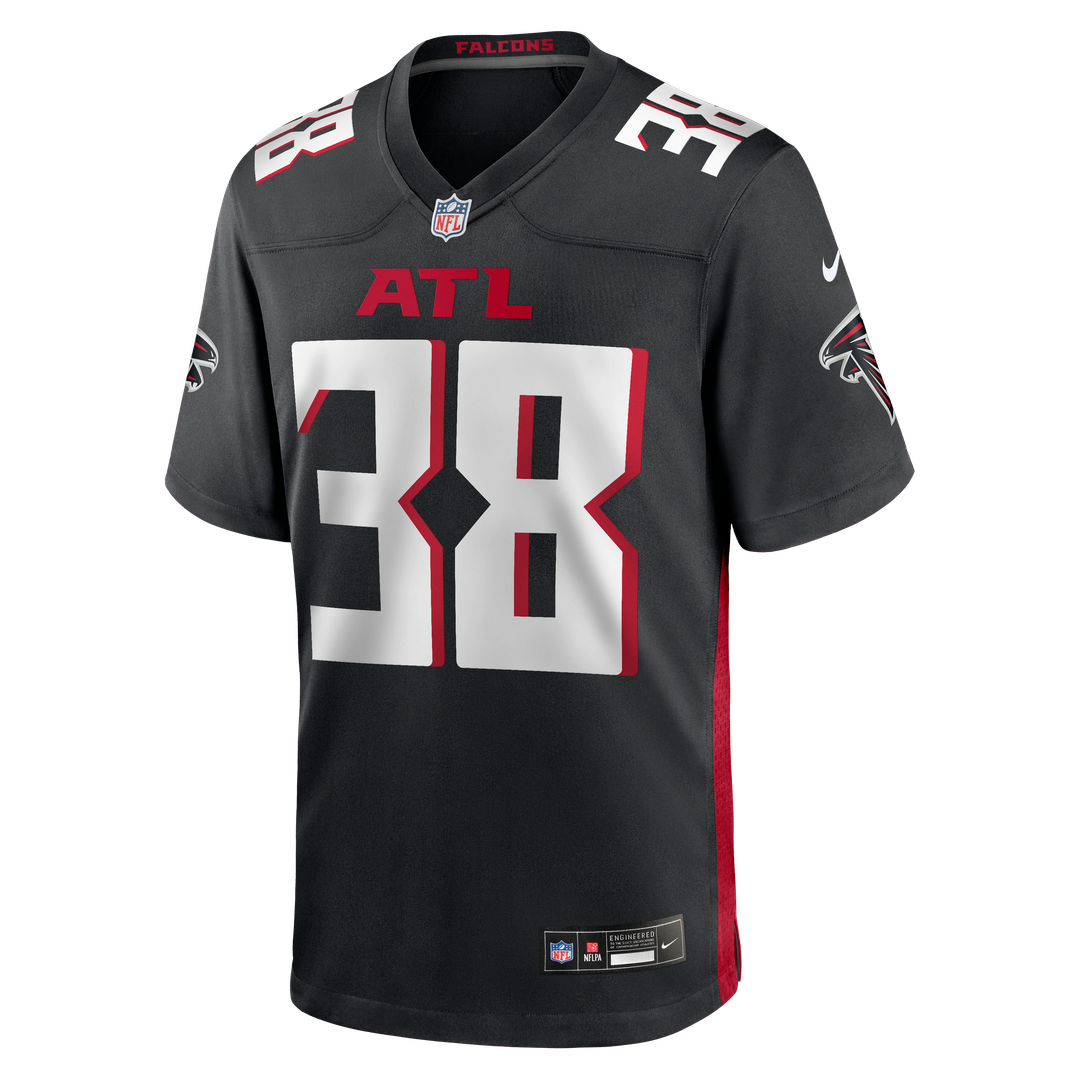 Men's Atlanta Falcons Nathan Carter Nike Black Team Game product image 2