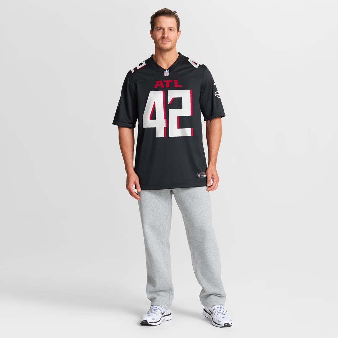 Men's Atlanta Falcons Josh Woods Nike Black Team Game Jersey product image 7