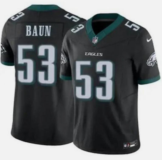 Zack Baun YOUTH KIDS Philadelphia Eagles Jersey Nike black product image 1, provided for visual reference and product detail