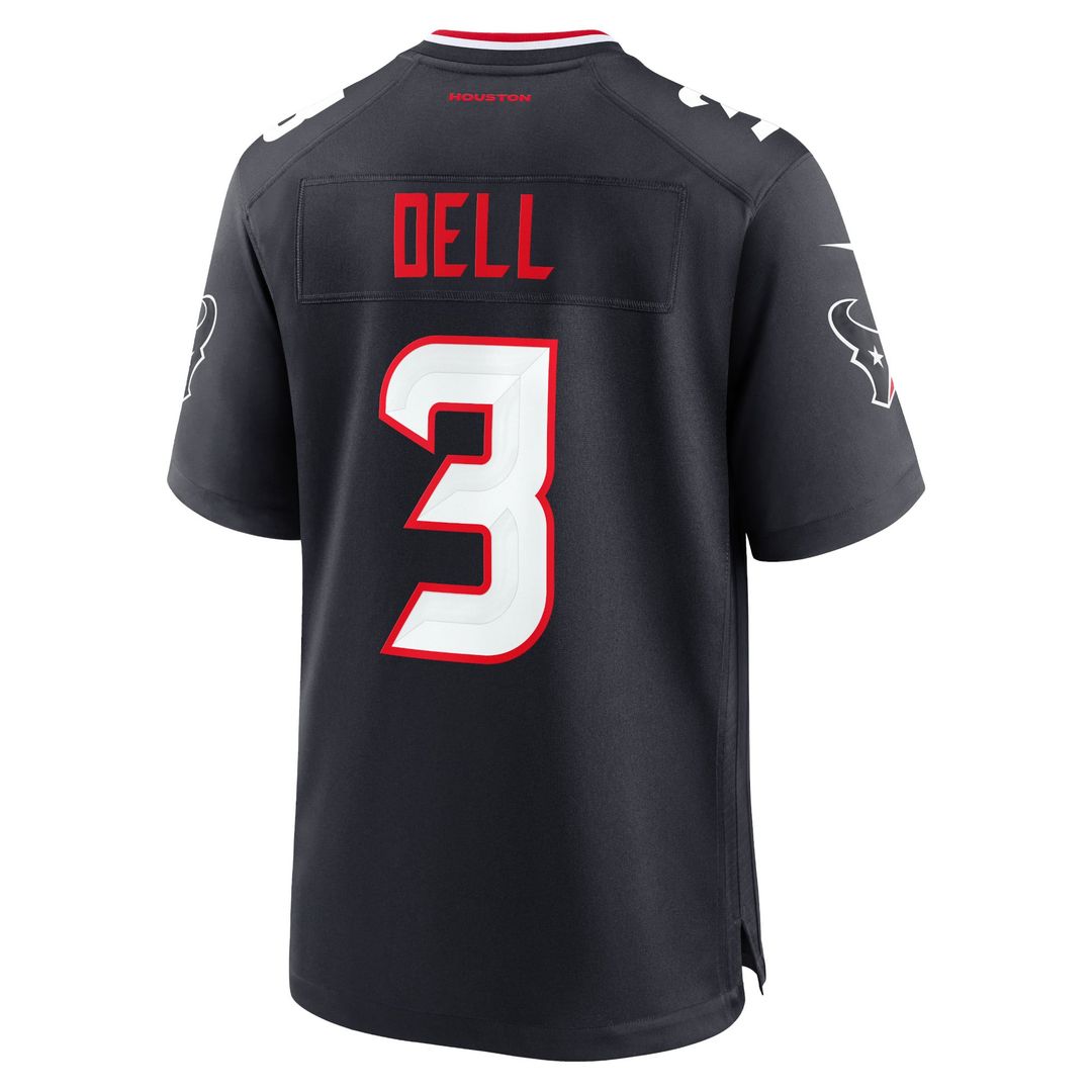 Men's Houston Texans Tank Dell Nike Navy Game Jersey product image 3