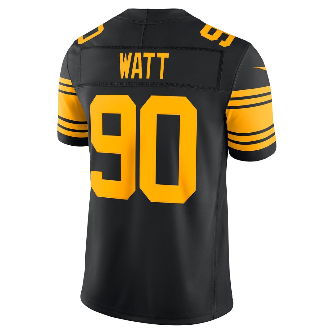 Men's Pittsburgh Steelers T.J. Watt Nike Black Alternate product image 3