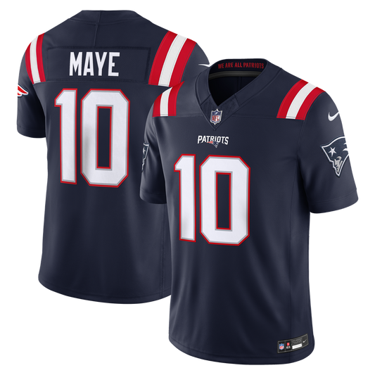 Men's New England Patriots Drake Maye Nike Navy Team Vapor product image 1