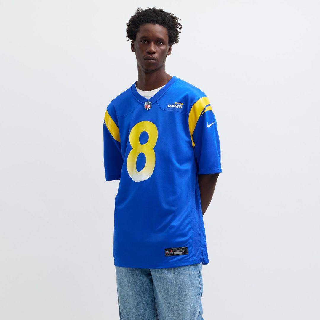 Men's Los Angeles Rams Jared Verse Nike White Game Player product image 30