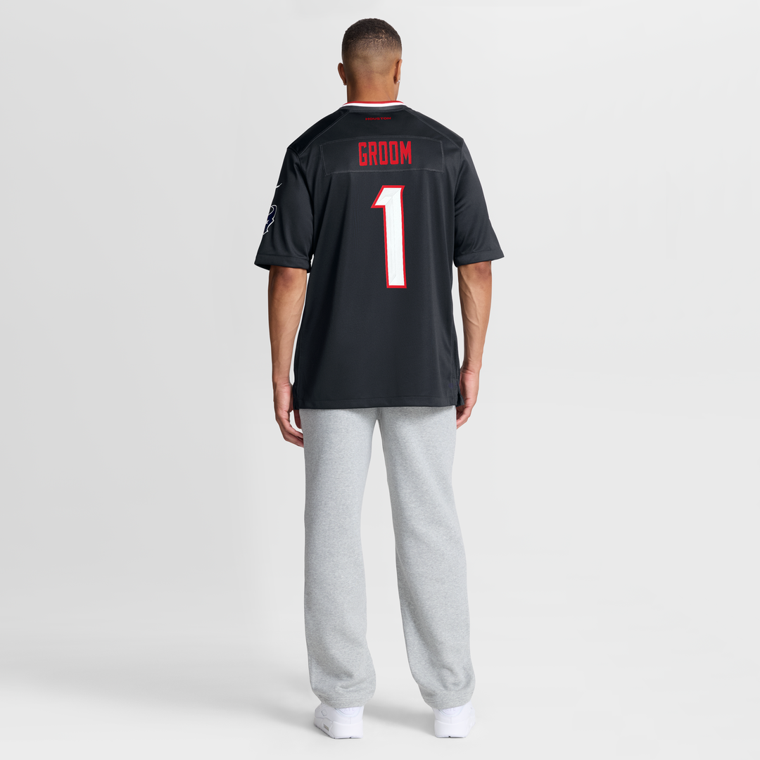 Men's Houston Texans Number 1 Groom Nike Navy Game Jersey product image 8