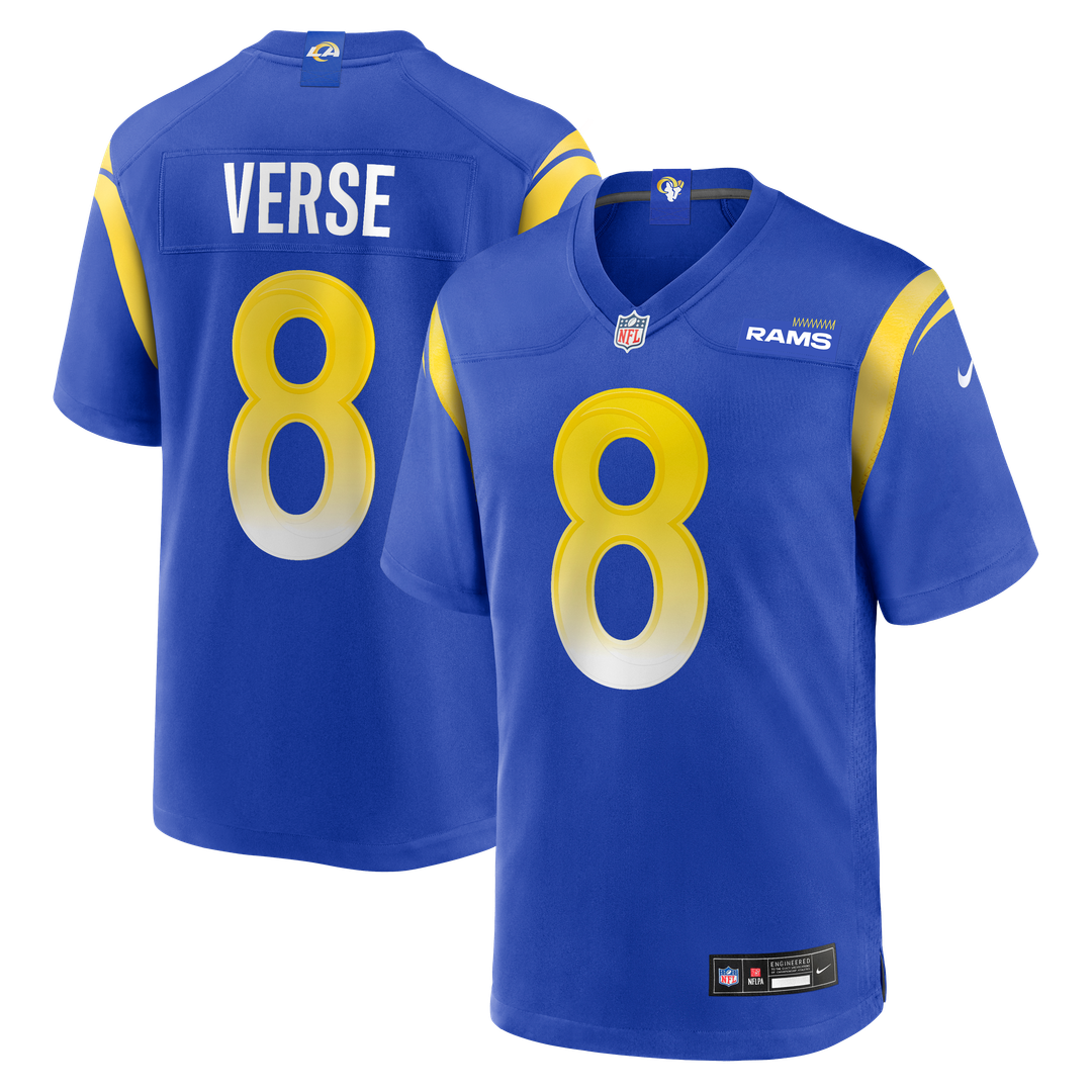 Men's Los Angeles Rams Jared Verse Nike White Game Player product image 27