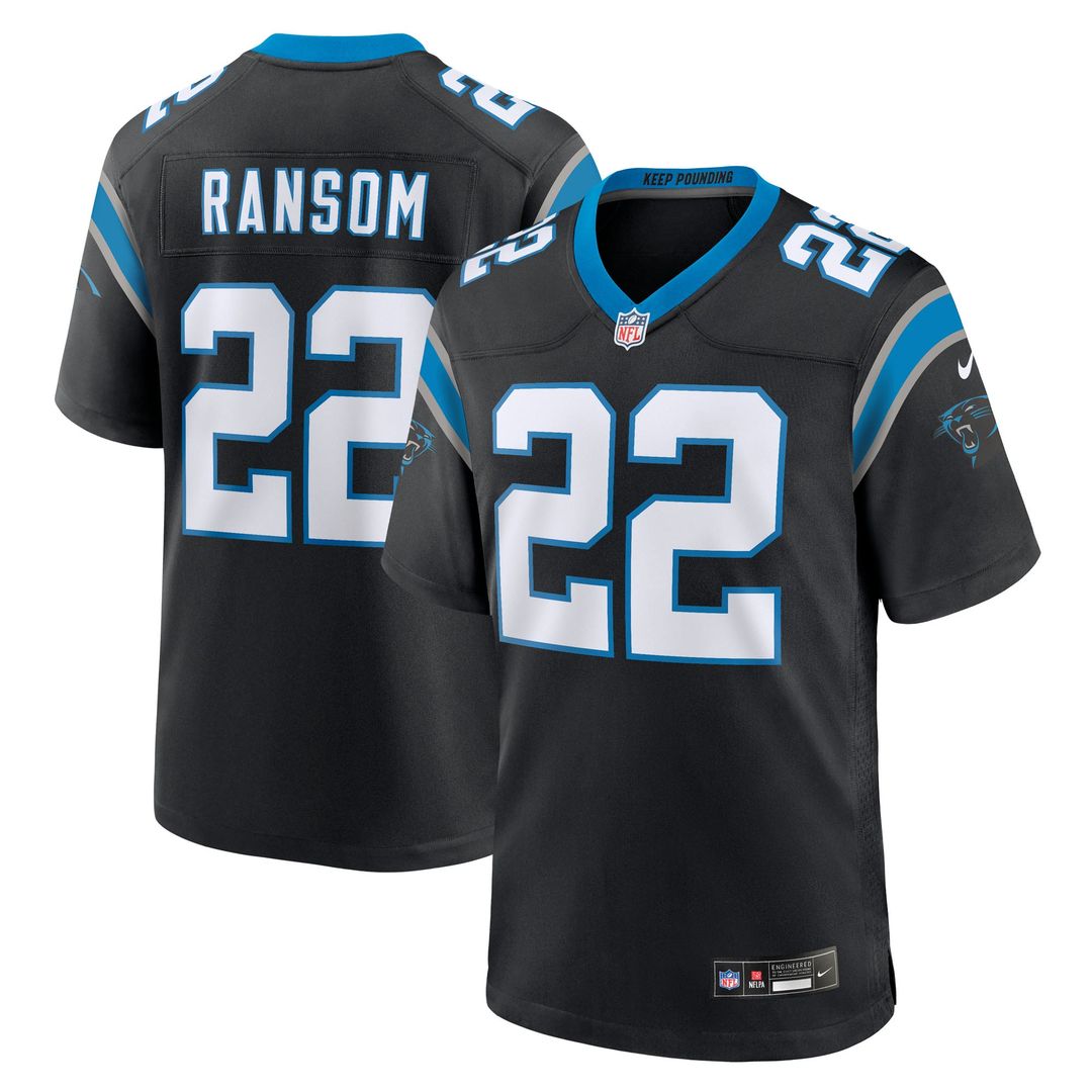 Men's Carolina Panthers Lathan Ransom Nike Black Team Game product image 1