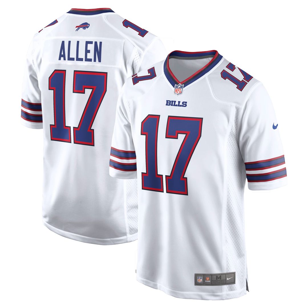 Men's Buffalo Bills Josh Allen Nike White Game Player Jersey product image 29