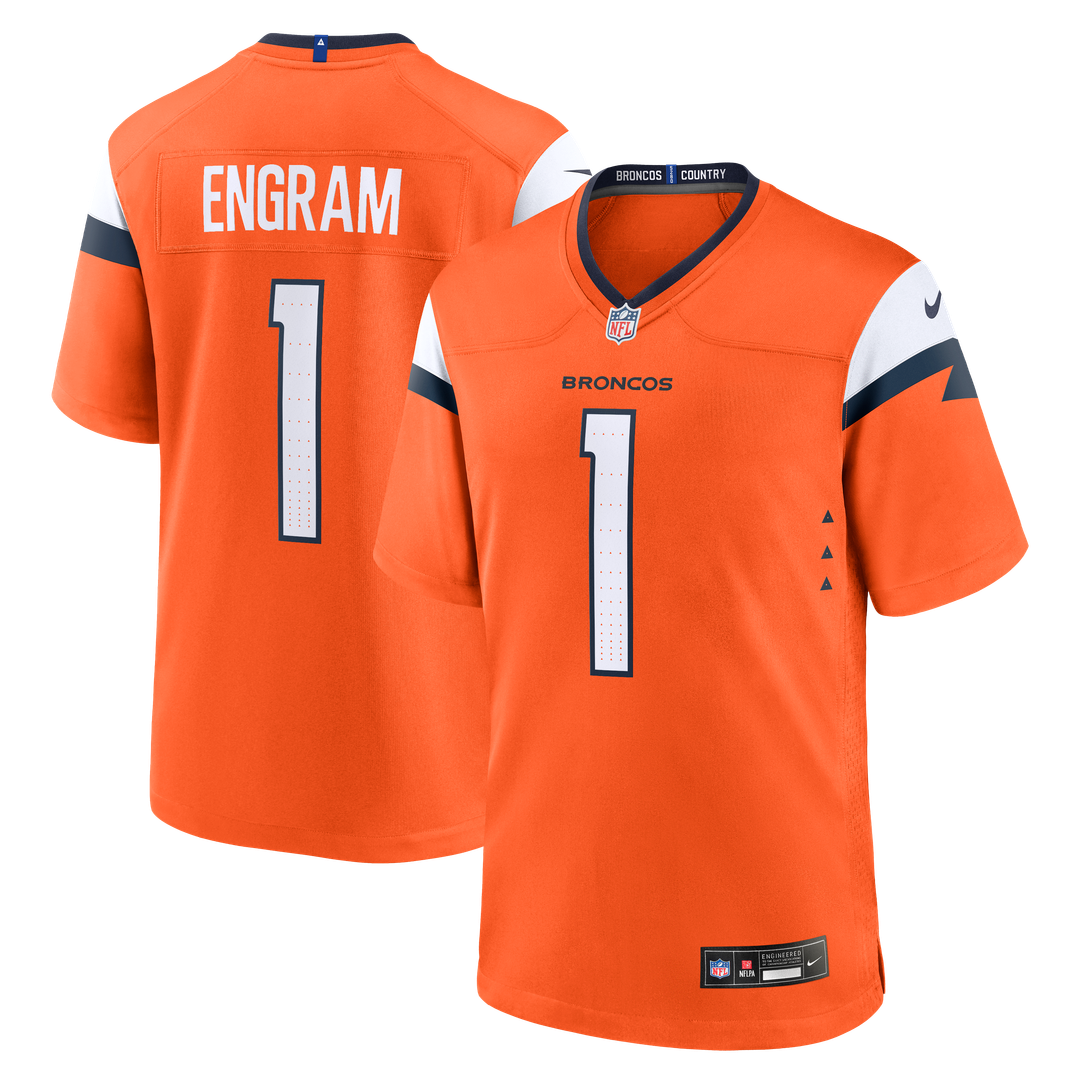 Men's Denver Broncos Evan Engram Nike Orange Team Game product image 1