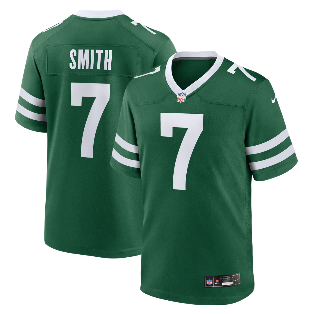 Men's New York Jets Geno Smith Nike Legacy Green Game Jersey product image 1
