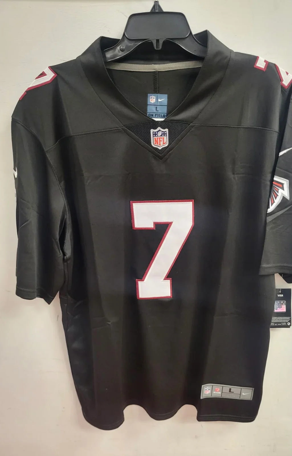Bijan Robinson Atlanta Falcons Jersey Black Nike product image 2, provided for visual reference and product detail review