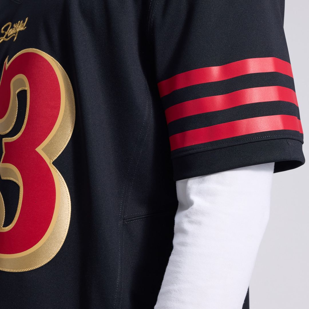 Men's San Francisco 49ers Brock Purdy Nike Black Rivalries product image 15