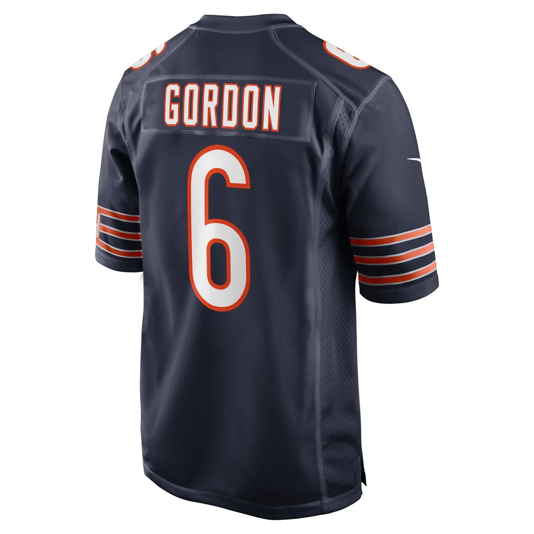 Men's Chicago Bears Kyler Gordon Nike Navy Game Player product image 3