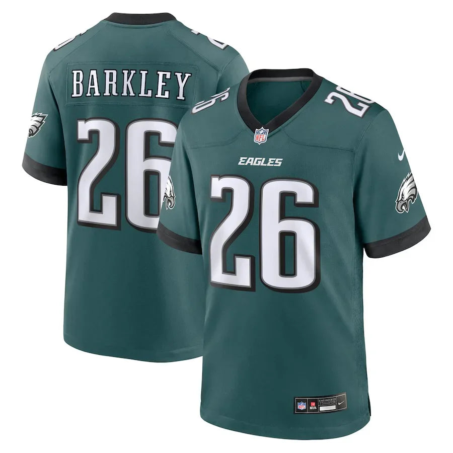 Saquon Barkley Philadelphia Eagles Jersey Nike Midnight green product image 1, provided for visual reference and product