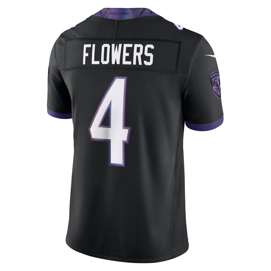 Men's Baltimore Ravens Zay Flowers Nike Purple Team Vapor product image 19
