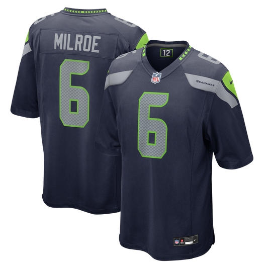 Men's Seattle Seahawks Jalen Milroe Nike College Navy Team product image 1