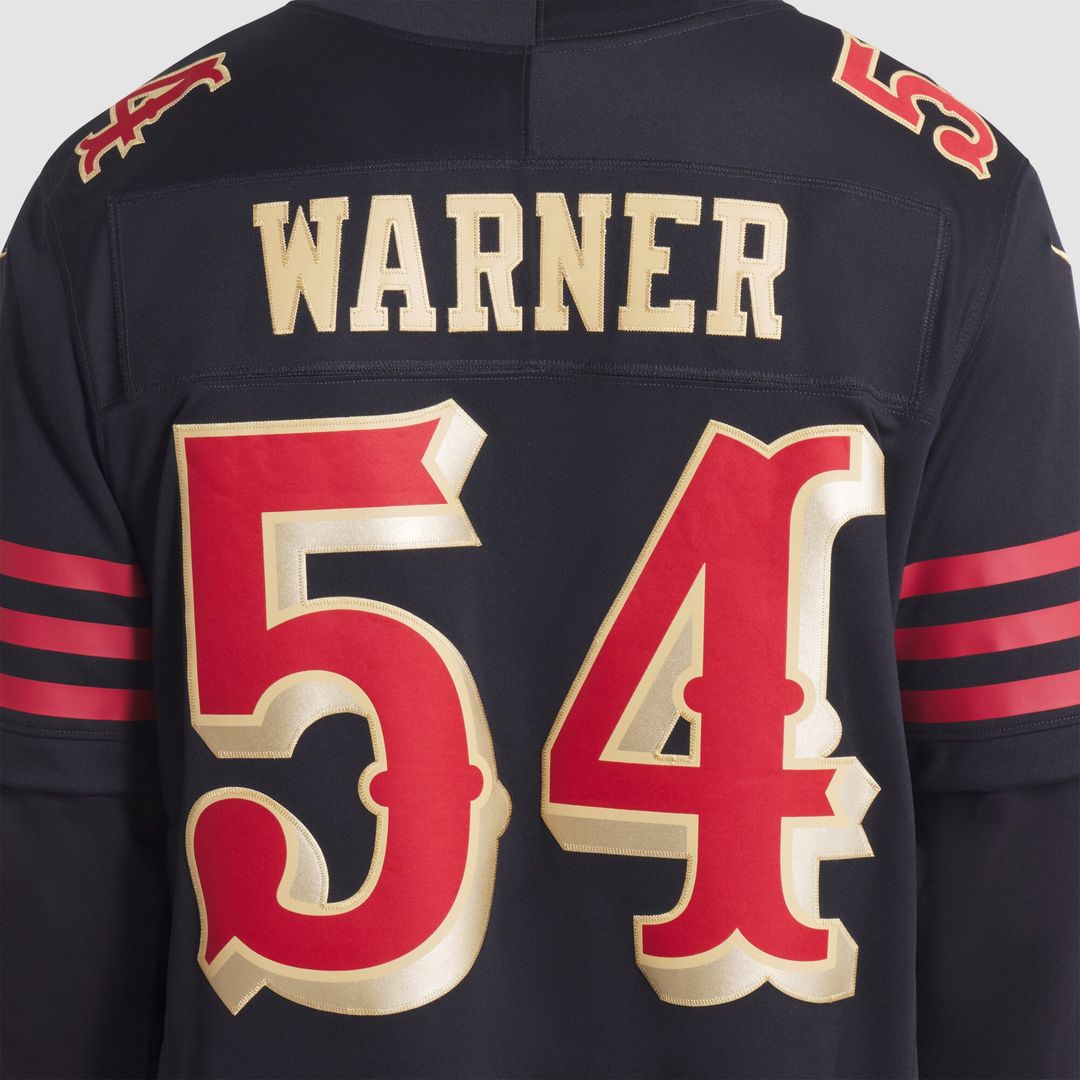 Men's San Francisco 49ers Fred Warner Nike Black Rivalries product image 7