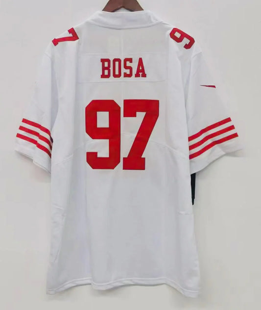 Nick Bosa San Francisco 49ers Jersey white product image 1, provided for visual reference and product detail review