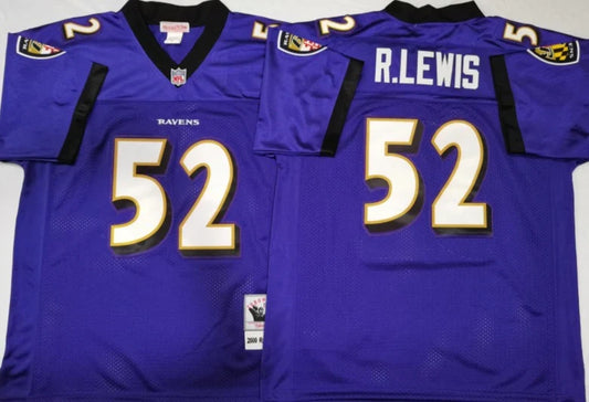 Ray Lewis Baltimore Ravens Jersey purple Mitchell & Ness product image 1, provided for visual reference and product detail