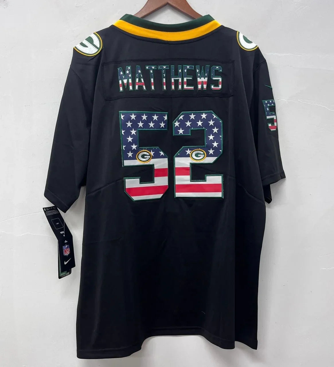 Clay Matthews Green Bay Packers NFL Stars & Stripes Jersey product image 2, provided for visual reference and product detail