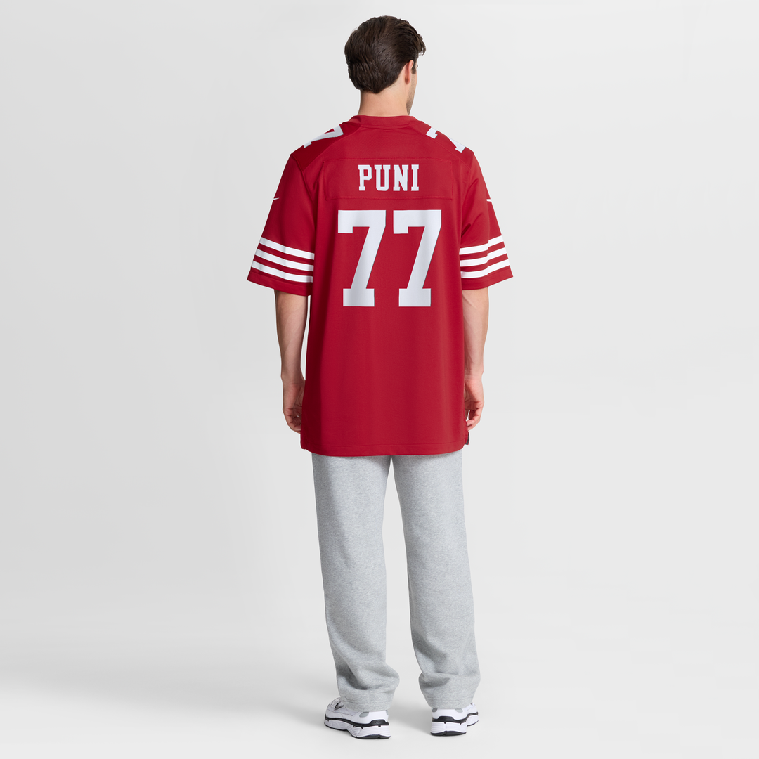 Men's San Francisco 49ers Dominick Puni Nike Scarlet Team product image 8