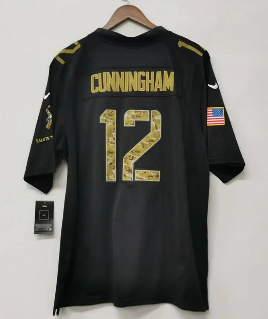 Randall Cunningham Philadelphia Eagles Nike NFL Salute to Service Jersey black product image 1, provided for visual